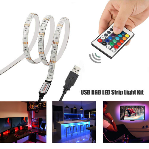 Led pásek USB RGB 5050 1m 30LED/m 7,2W/m voděodolný