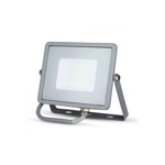 Šedý LED reflektor 50W Premium - teplá bílá