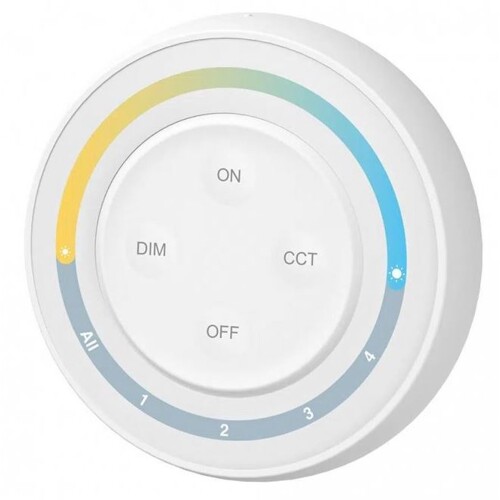 Mi-Light RF Dálkový kulatý ovladač pro CCT LED pásky, 4-kanálový